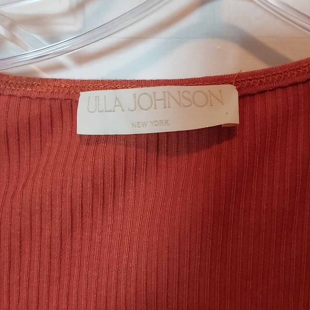 Ulla Johnson Hanna Tiered Ruffle Mini Dress Auburn - Picture 8 of 16